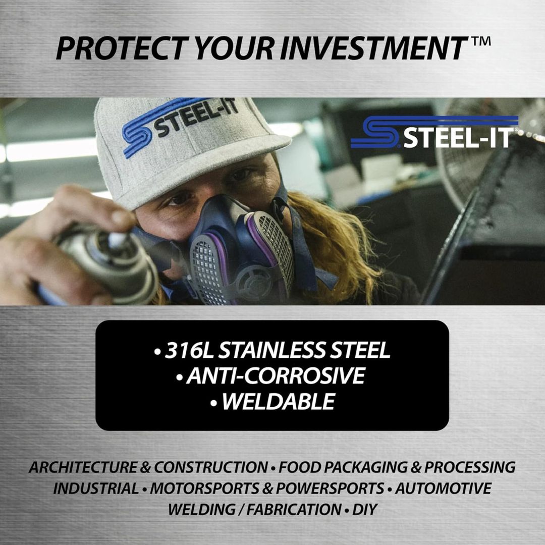 Steel-It POLYURETHANE AEROSOL 1012 Black / 1002 Steel Gray