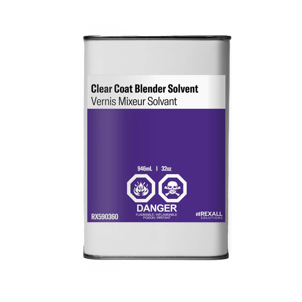 Rexall Clear Coat Blender Solvent 32 oz 1 quart automotive paint blending solvent can