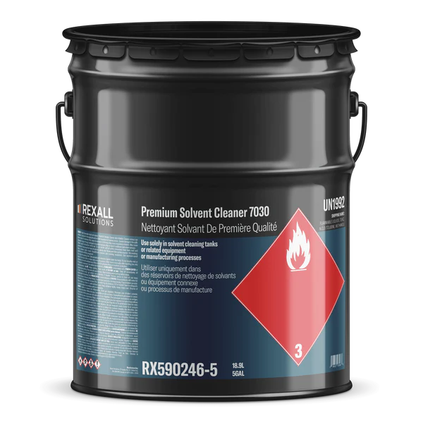 Rexall premium solvent cleaner 7030 5 gallon industrial degreasing solvent drum