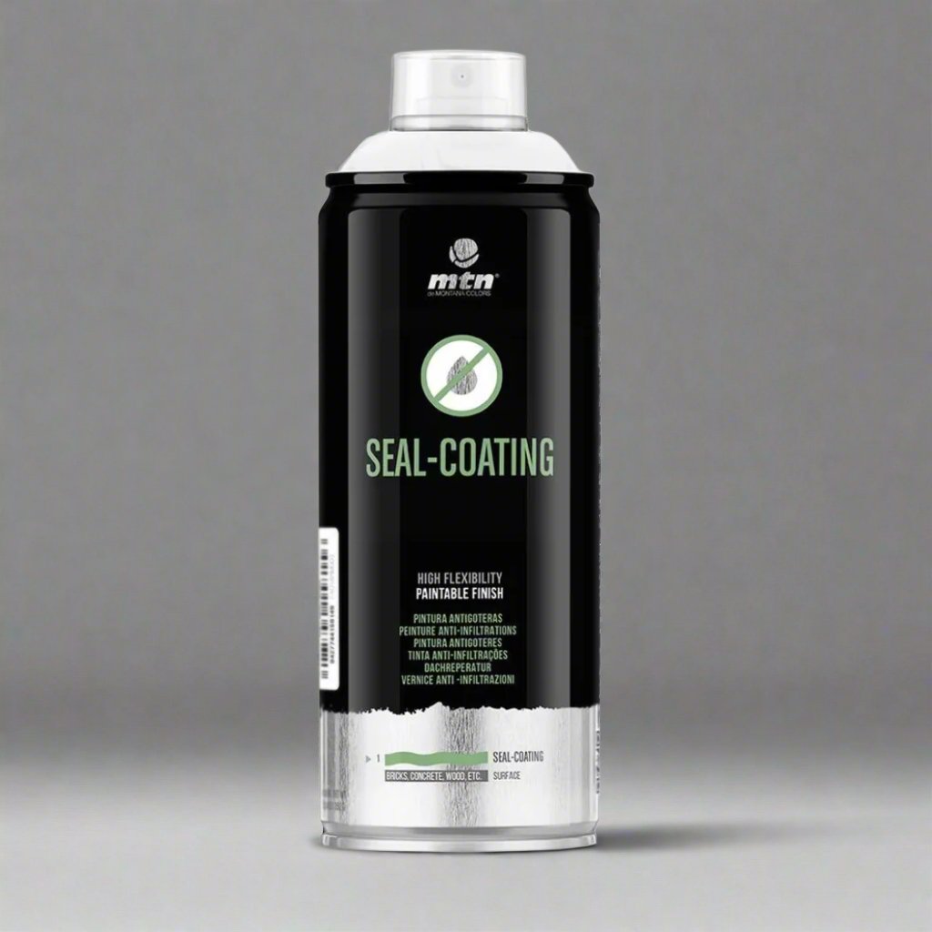 MTN Pro Seal-Coating Spray Paint - Fast-Drying Black Waterproof Sealant, 400ml