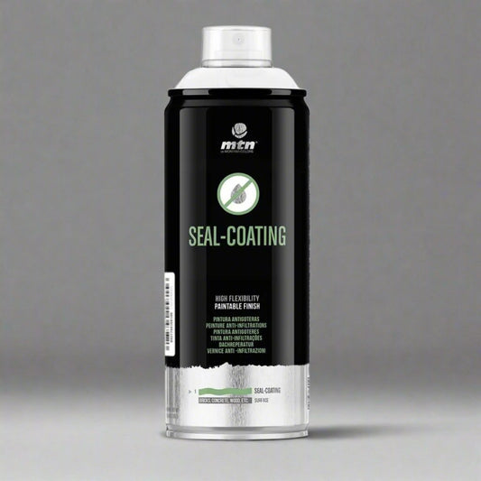 MTN Pro Seal-Coating Spray Paint - Fast-Drying Black Waterproof Sealant, 400ml