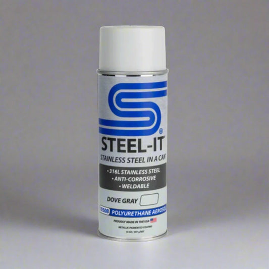 Steel-It 1050B Dove Gray Anti-Corrosive Stainless Steel Spray Paint, 14oz Aerosol (Single Pack)