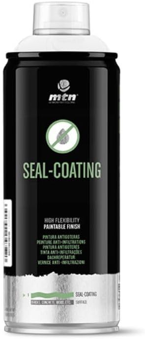 MTN Pro Seal-Coating Spray Paint - Fast-Drying Black Waterproof Sealant, 400ml