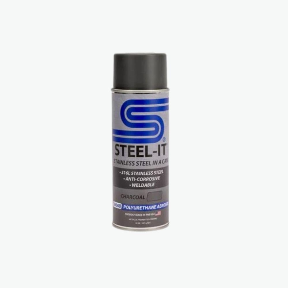 Steel-It Stainless Steel Anti Corrosive Spray Paint 14oz - Black Gray & Charcoal (Single Can)