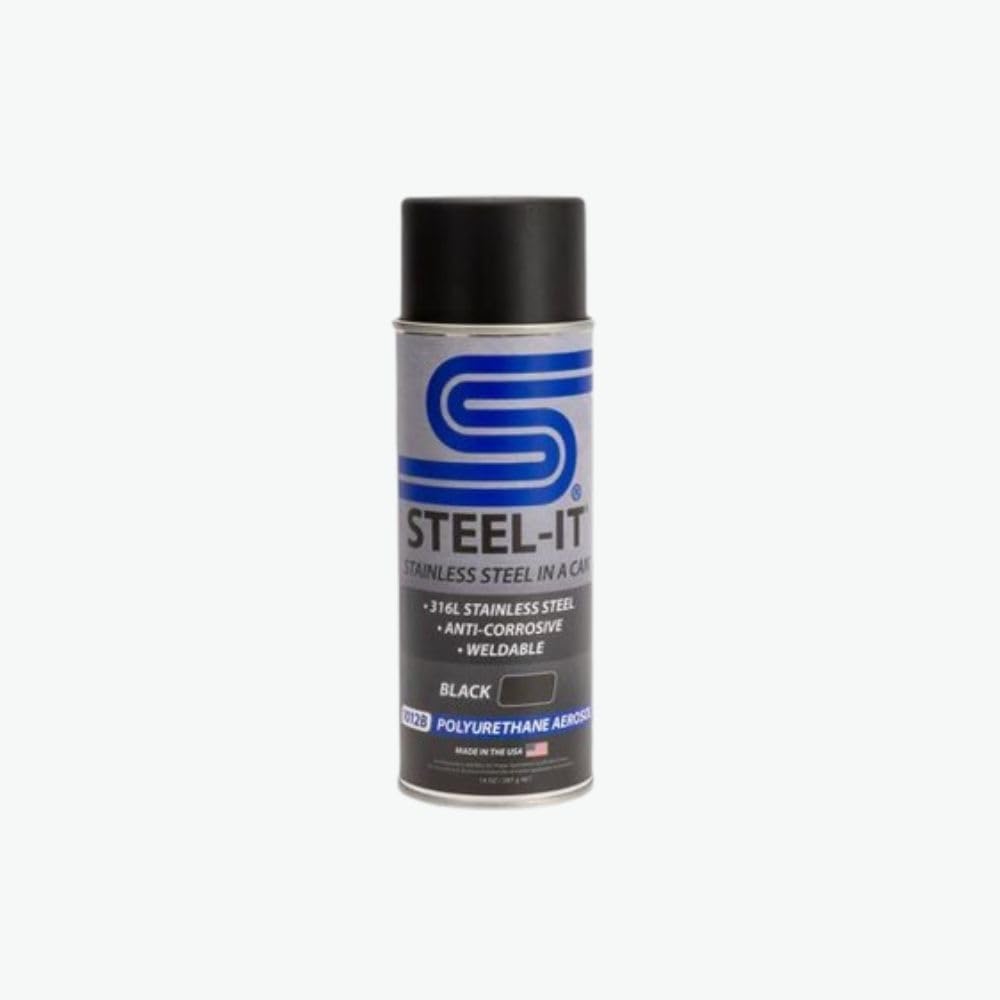 Steel-It Stainless Steel Anti Corrosive Spray Paint 14oz - Black Gray & Charcoal (Single Can)