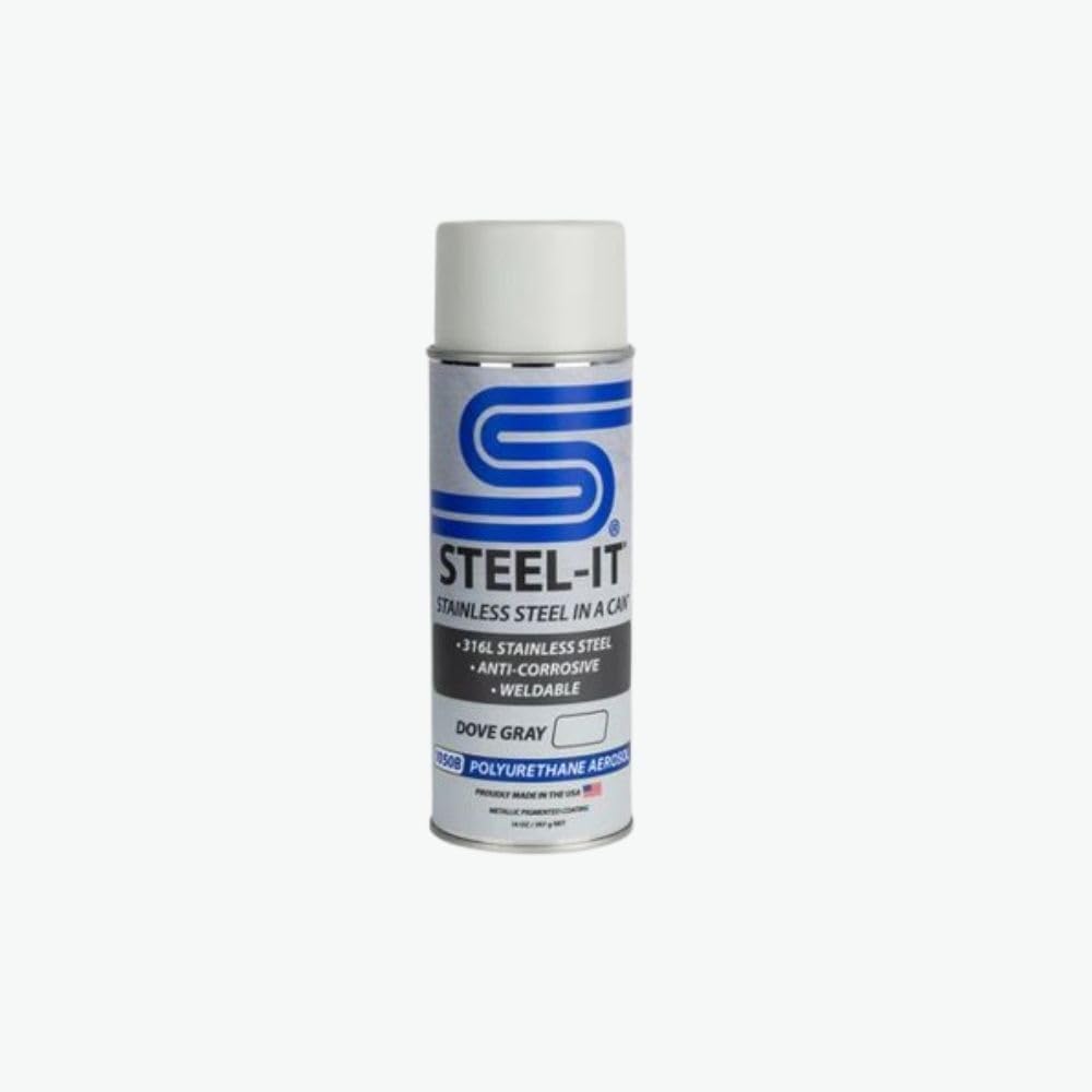 Steel-It Stainless Steel Anti Corrosive Spray Paint 14oz - Black Gray & Charcoal (Single Can)