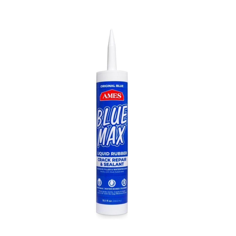 Ames Blue Max Liquid Rubber Sealant - 10.1 oz (4 Pack) for Cracks and Leaks