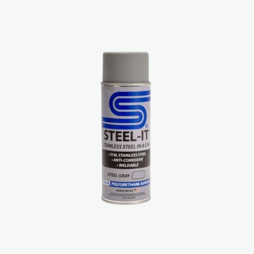 Steel-It Stainless Steel Anti Corrosive Spray Paint 14oz - Black Gray & Charcoal (Single Can)