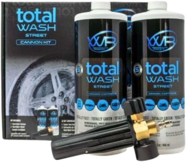 Total-Wash Street Cannon Kit – Foam Cannon Soap for Cars, Siding, Trailers, and Windows – Includes Cannon Cartridge for Pressure Washers