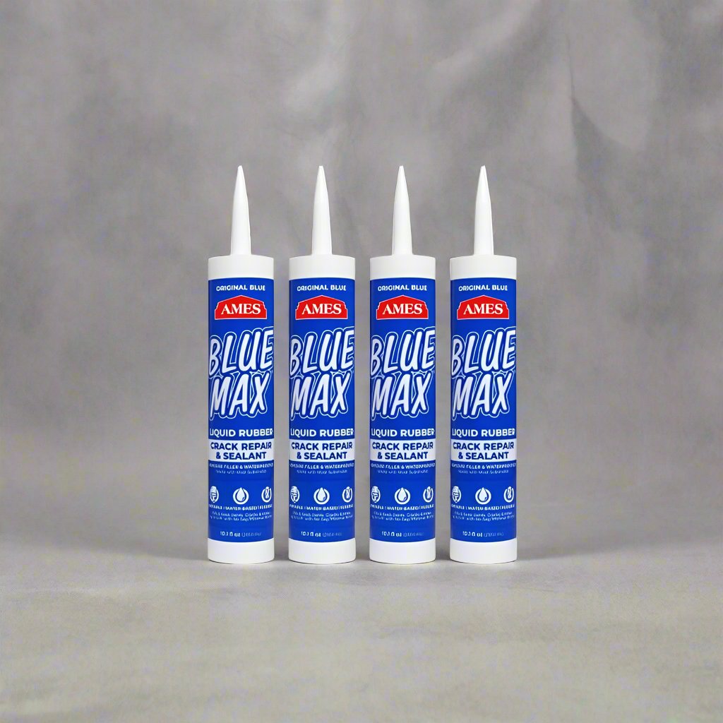 Ames Blue Max Liquid Rubber Sealant - 10.1 oz (4 Pack) for Cracks and Leaks