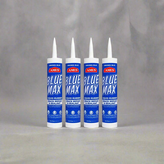 Ames Blue Max Liquid Rubber Sealant - 10.1 oz (4 Pack) for Cracks and Leaks