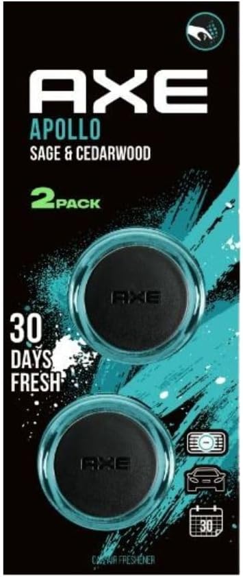 AXE Black Car Air Freshener Mini Vent Clip - Frozen Pear & Cedarwood (2 Pack)