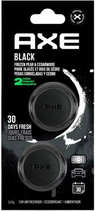 AXE Black Car Air Freshener Mini Vent Clip - Frozen Pear & Cedarwood (2 Pack)