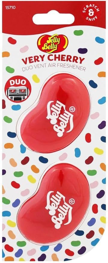 Jelly Belly 3D Car Air Freshener Clip - Long-Lasting Scent for Car, Home, or Office (1 Pack)