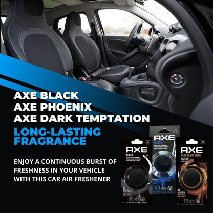 AXE Black Phoenix & Dark Temptation Car Air Freshener Gel - Odor Eliminator (3-Pack, 125g Total)