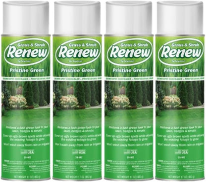 Seymour Grass & Shrub Renew Spray Paint – Pristine Green, 17oz for Lawn Repair