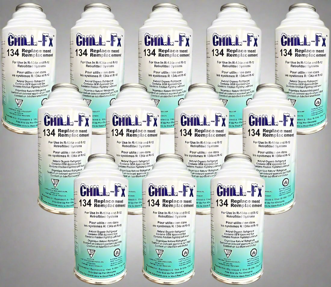 Chill-Fx 134 AC Replacement Refrigerant - 6oz for R134a & R12 Compatibility