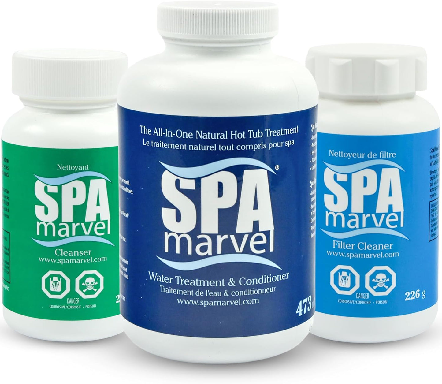 Spa Marvel Natural Hot Tub Treatment – Soft Water, Fewer Chemicals, Lasts 3 Months (500 Gallons)