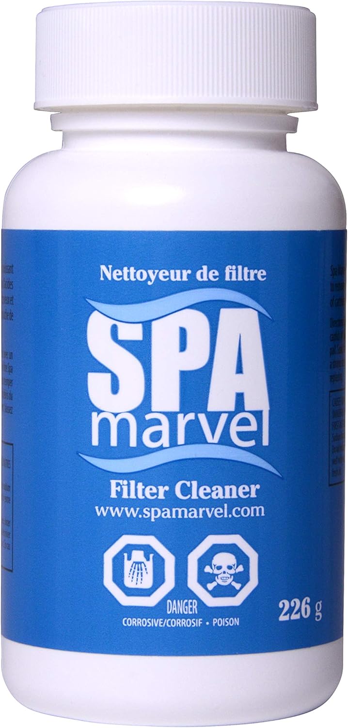 Spa Marvel Filter Cleaner – Powerful, Economical Hot Tub Filter Cleaning Solution (Cleans Up to 8 Filters)