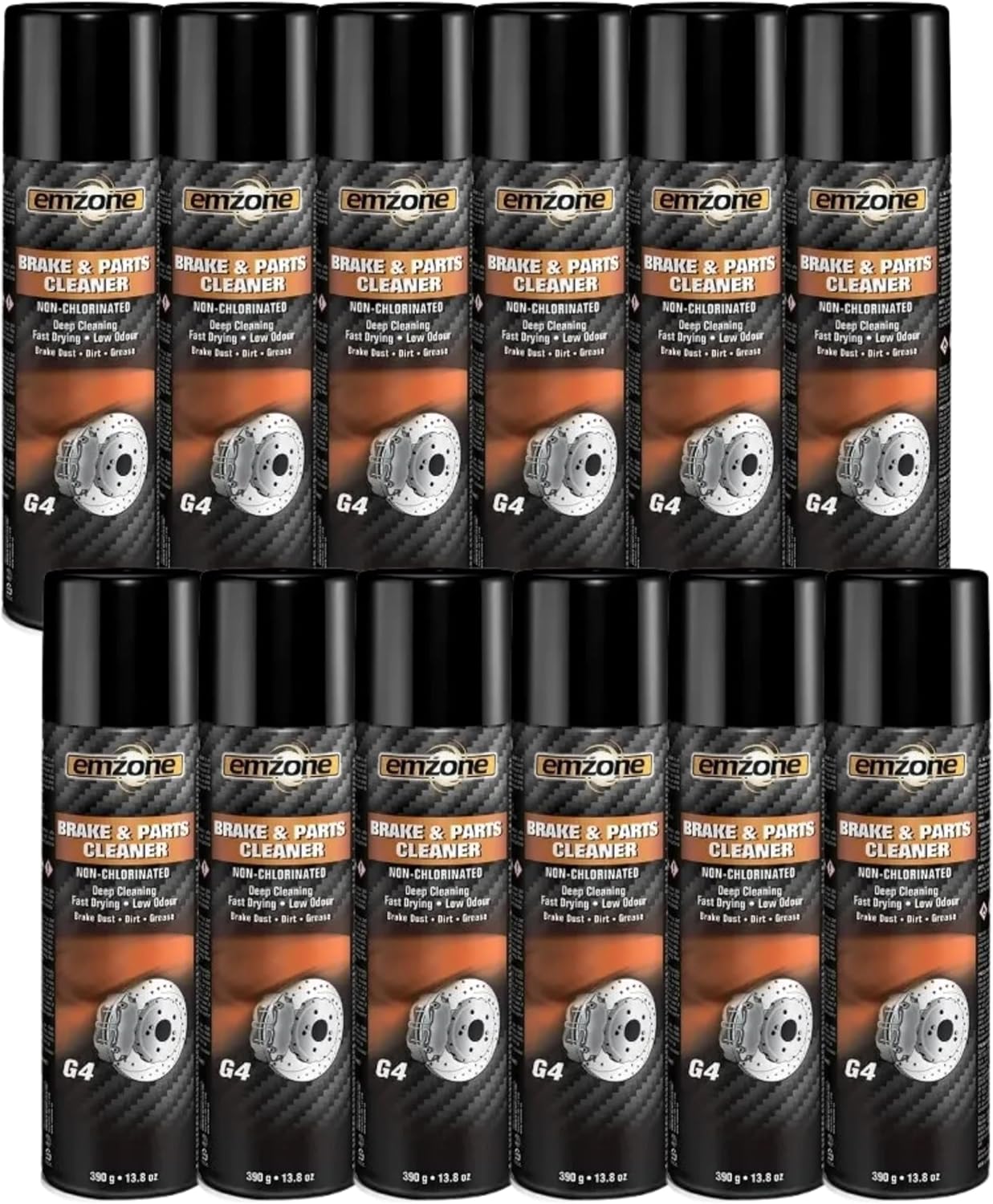 Emzone Brake & Parts Cleaner Cleaning Solvent (Pack of 12)