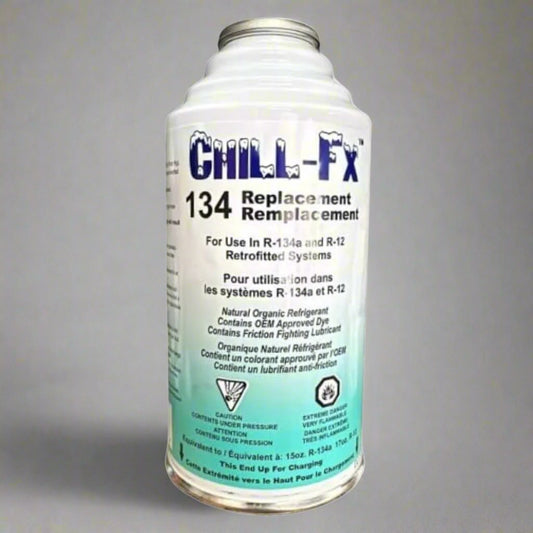 Chill-Fx 134 AC Replacement Refrigerant - 6oz for R134a & R12 Compatibility