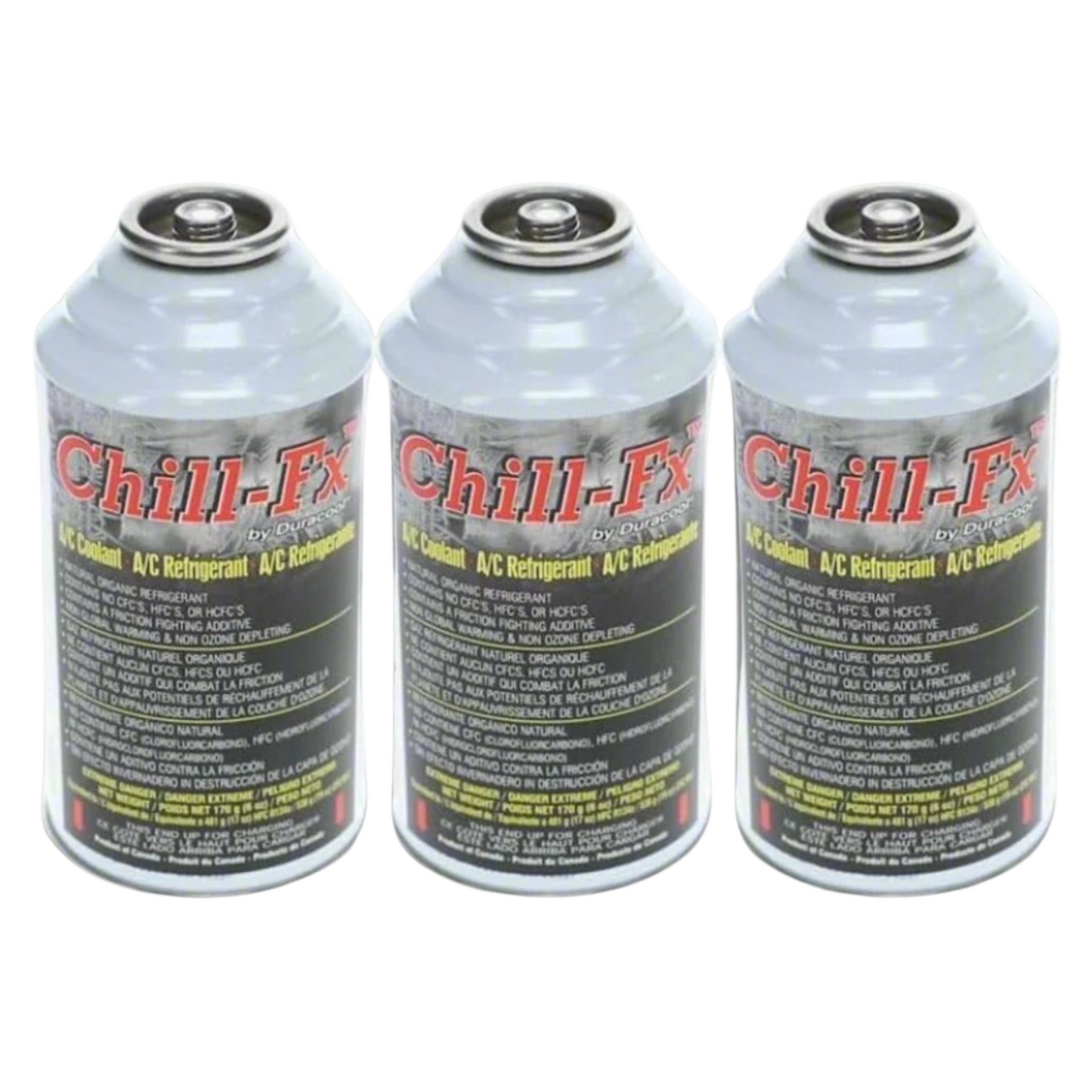 Chill-Fx 134 AC Replacement Refrigerant - 6oz (3 Cans)