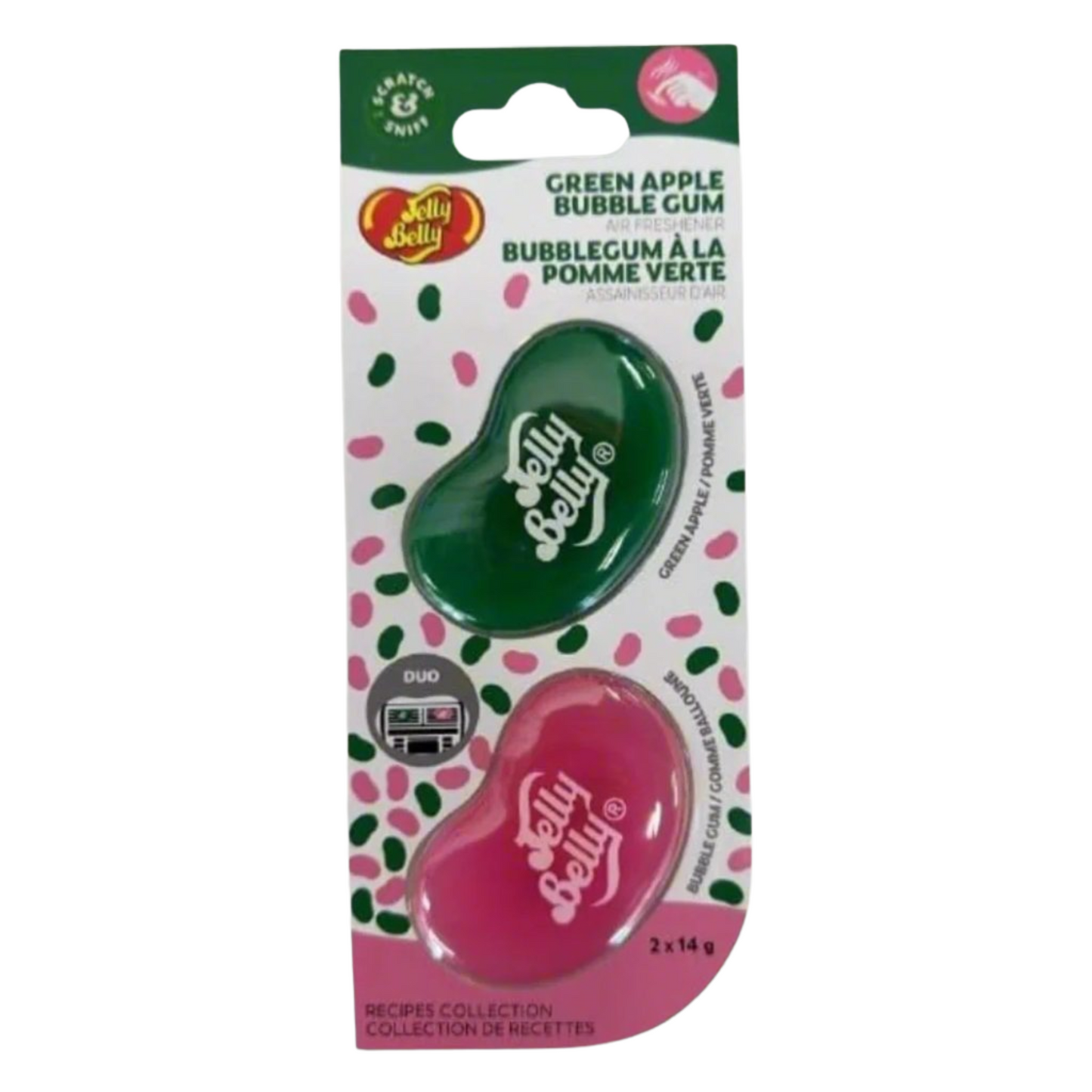 Jelly Belly 3D Car Air Freshener Clip - Long-Lasting Scent for Car, Home, or Office (1 Pack)