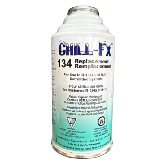 Chill-Fx 134 AC Replacement Refrigerant - 6oz for R134a & R12 Compatibility