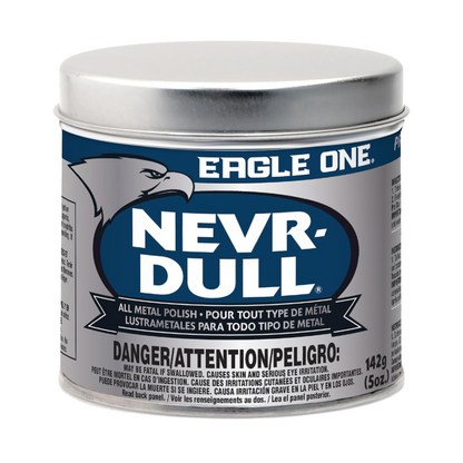 Eagle One Nevr-Dull Metal Polish, Chrome Restorer for Wheels & More, 5 oz Jar