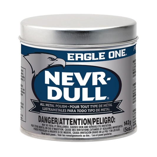 Eagle One Nevr-Dull Metal Polish, Chrome Restorer for Wheels & More, 5 oz Jar