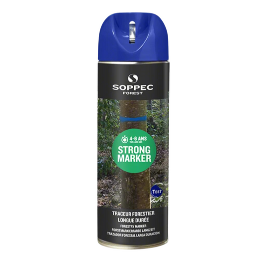 Soppec Strong Marker Blue - Long-Lasting Non-Fluorescent Forestry Marker