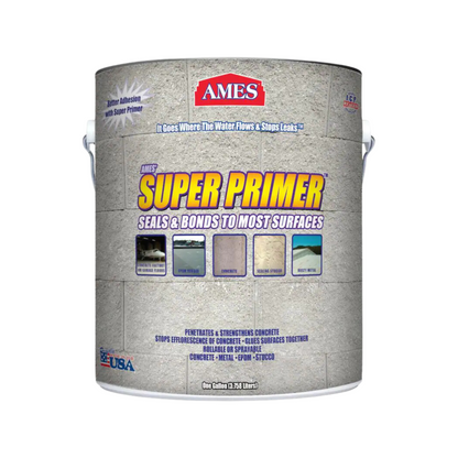 Ames Super Primer - 1 Gallon Clear Acrylic Primer for Wood, Tile, and Concrete