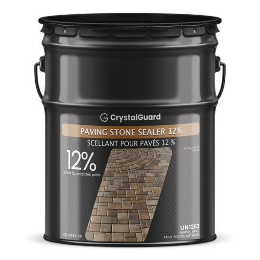 CrystalGuard Paving Stone Sealer 12 percent solids 5 gallon pail for protecting paving stones and interlock surfaces