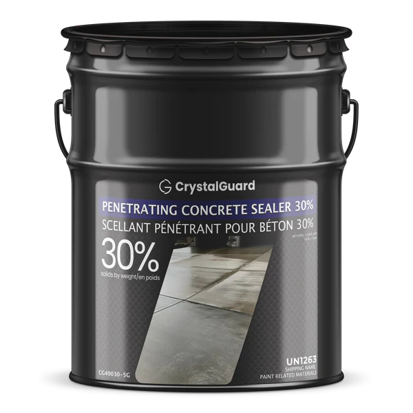 CrystalGuard Penetrating Concrete Sealer 30 percent solids 5 gallon pail for concrete surface protection