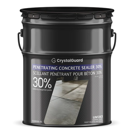 CrystalGuard Penetrating Concrete Sealer 30 percent solids 5 gallon pail for concrete surface protection