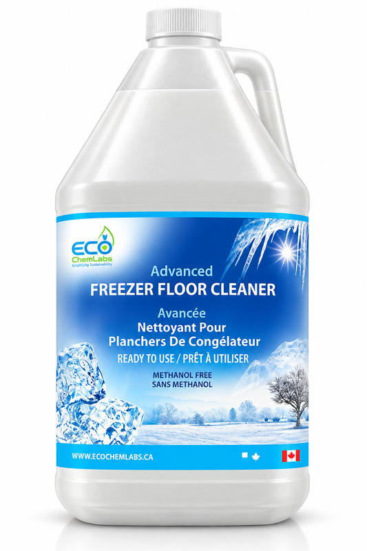 ECO ChemLabs Advanced freezer floor cleaner, ready to use and methanol-free