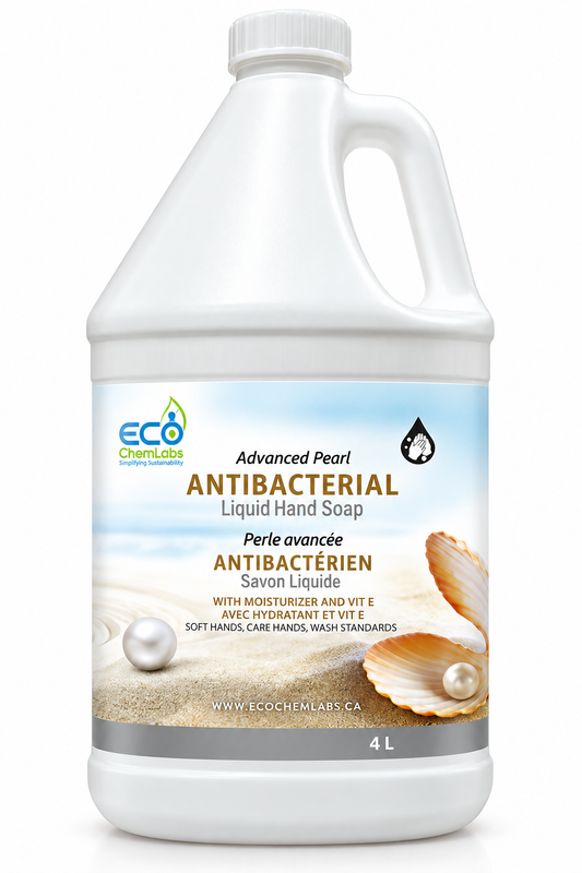 ECO ChemLabs Advanced Pearl 4L antibacterial liquid hand soap with moisturiser and vitamin E