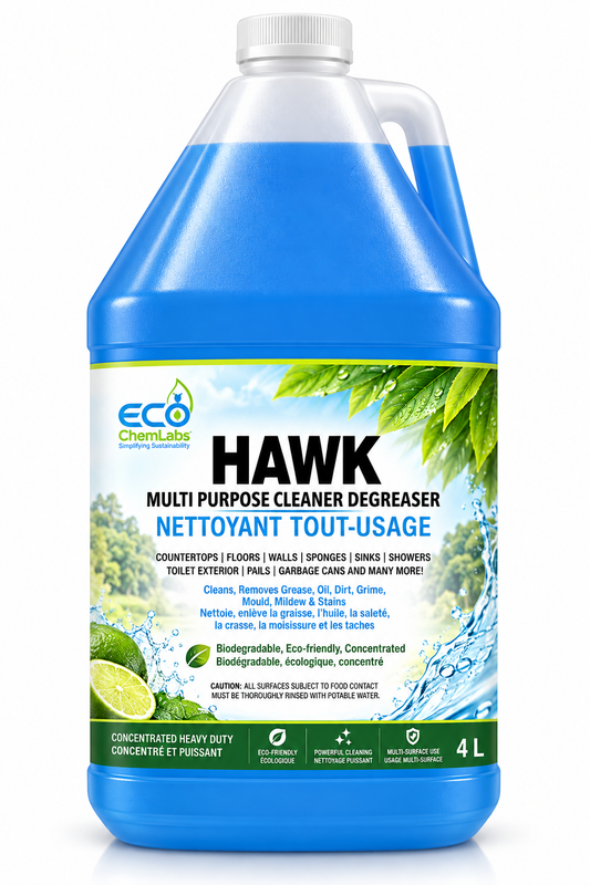 ECO ChemLabs HAWK 4L multi-purpose cleaner degreaser for removing grease, oil, dirt and grime