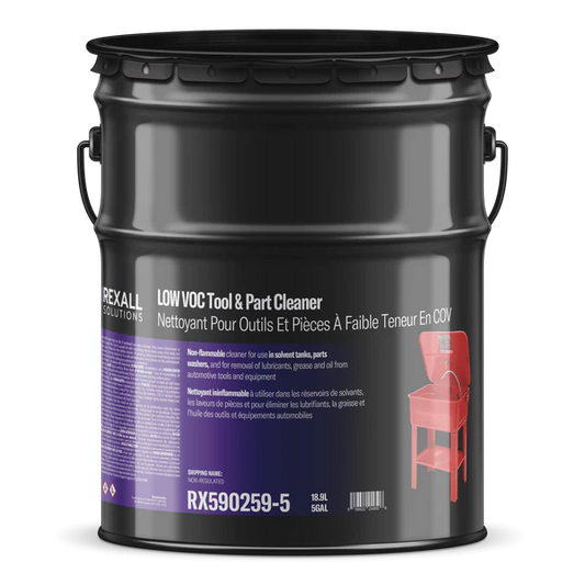 Rexall Low VOC Tool and Part Cleaner 5 gallon industrial cleaning solvent drum