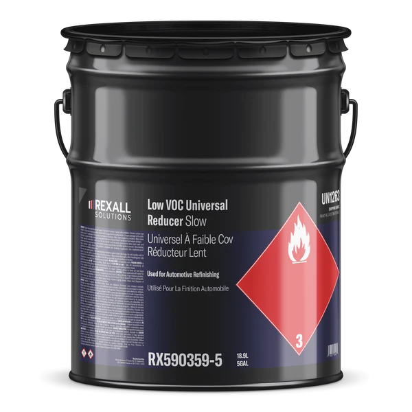 Rexall low VOC universal reducer slow 5 gallon automotive refinishing solvent drum