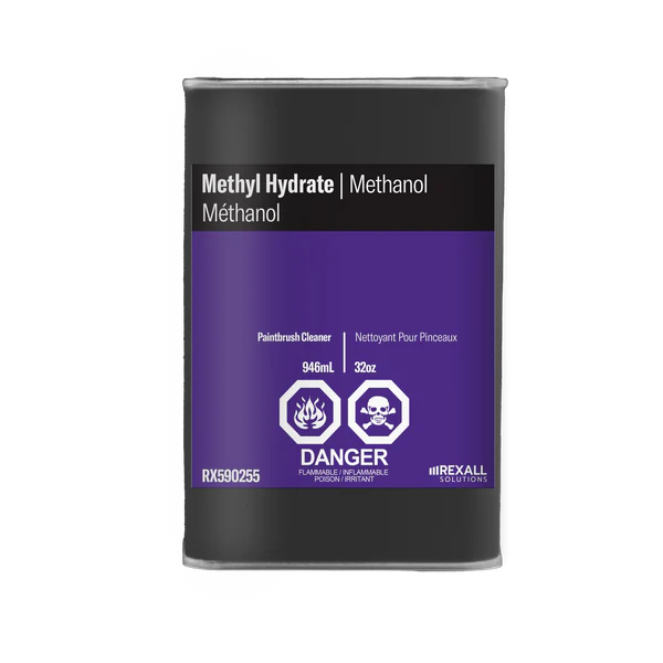 Rexall Methyl Hydrate Methanol 1 quart industrial solvent cleaner