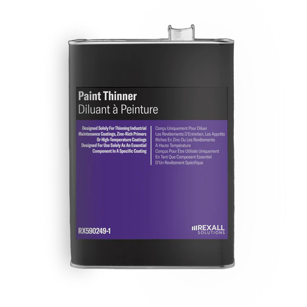 Rexall Paint Thinner 1 gallon industrial solvent metal container