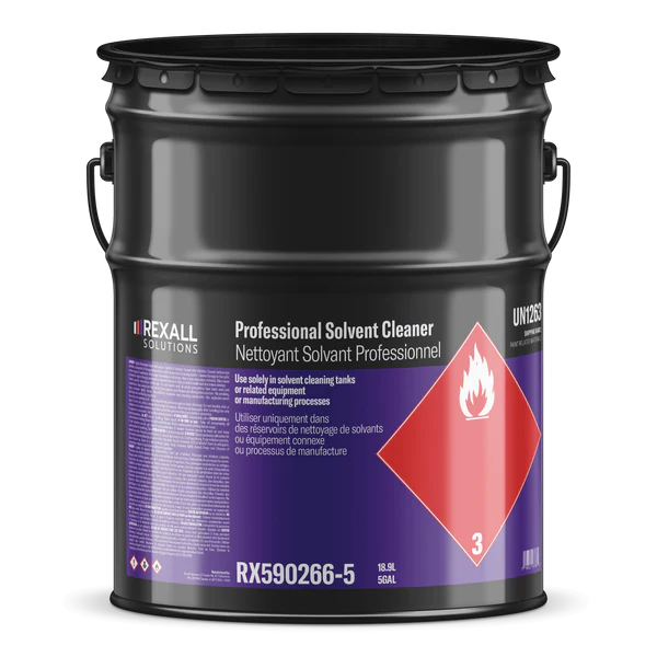 Rexall professional solvent cleaner 5 gallon industrial degreasing solvent drum