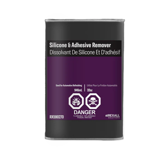 Rexall silicone and adhesive remover 1 quart automotive surface cleaner solvent can