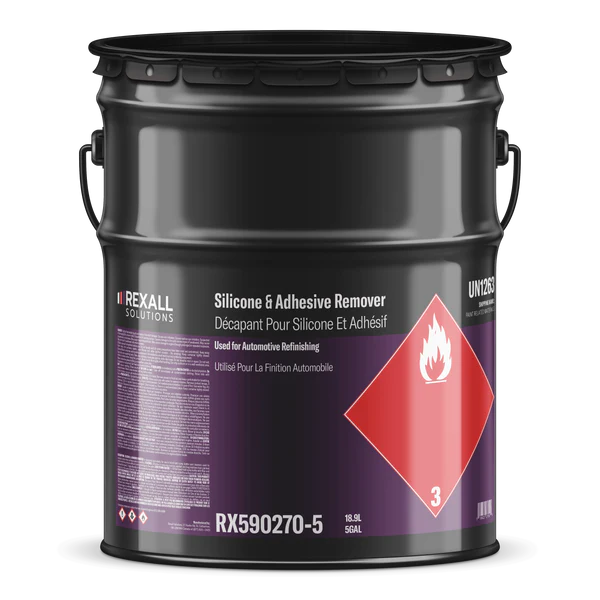 Rexall silicone and adhesive remover 5 gallon automotive surface cleaner solvent drum