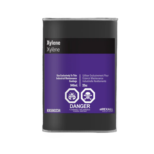 Rexall Toluene 1 quart industrial solvent container