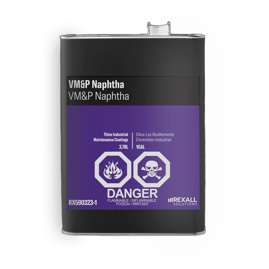 Rexall VM&P Naphtha solvent 1 gallon industrial metal container