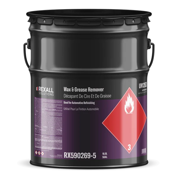 Rexall wax and grease remover 5 gallon industrial automotive surface cleaner drum